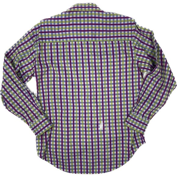 Robert Graham Sz L Plaid Button Up Shirt - Picture 8 of 11